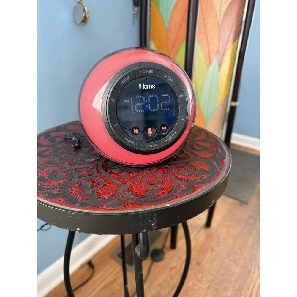 iHome iBT297 Bluetooth Color Changing Dual‎ USB Charging Alarm Clock FM Radio